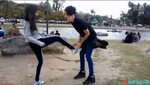 Girl kicks balls in China!